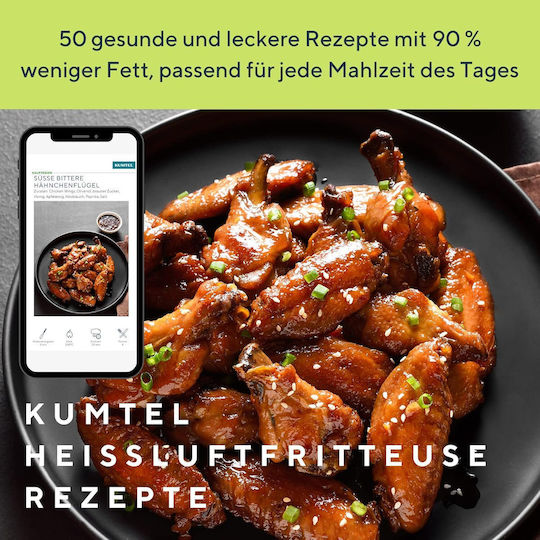 Kumtel Air Fryer 5.5lt Μαύρο