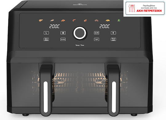 Morris Air Fryer with Double Detachable Bucket 10.4lt Black MAF-1106