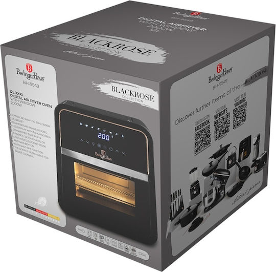 Berlinger Haus Air Fryer 12lt Μαύρο BH-9549