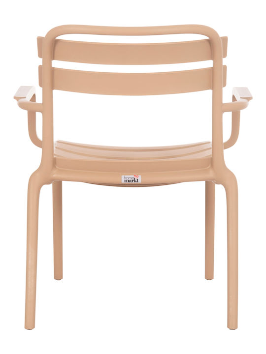 Outdoor Chair Polypropylene Korver Cappuccino 48x65x46cm