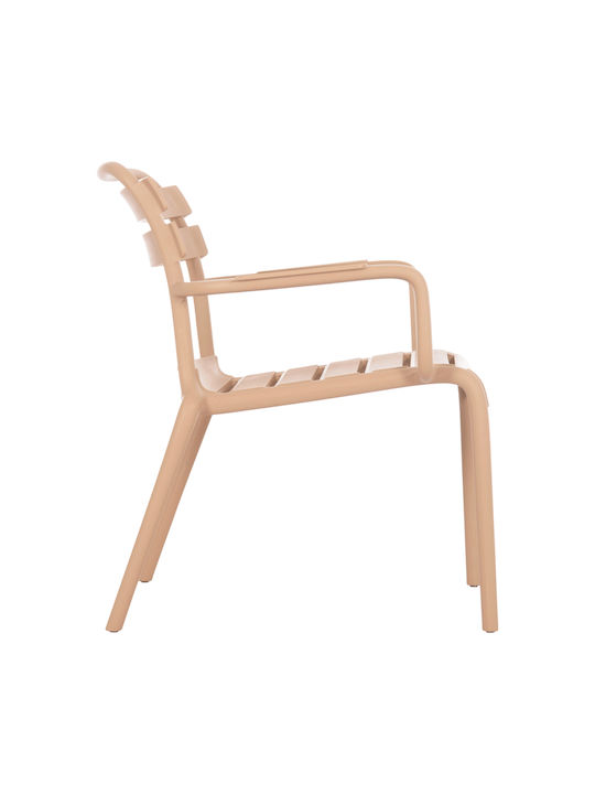 Outdoor Chair Polypropylene Korver Cappuccino 48x65x46cm