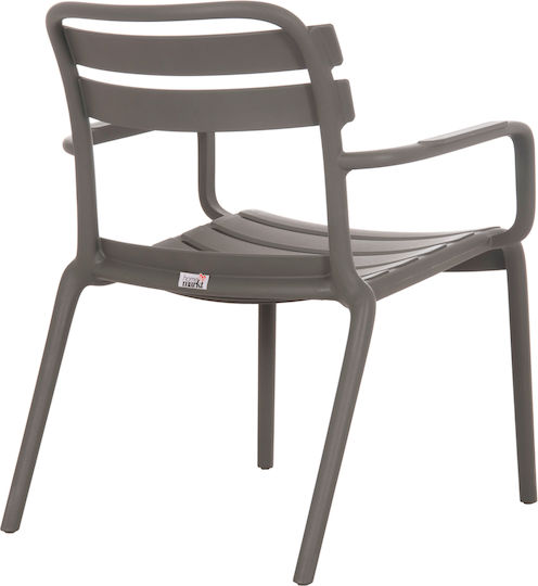 Outdoor Chair Polypropylene Korver Dark Olive Green 48x67x46cm