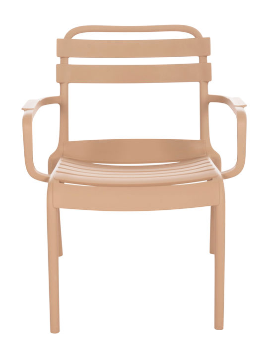 Outdoor Chair Polypropylene Korver Cappuccino 48x65x46cm