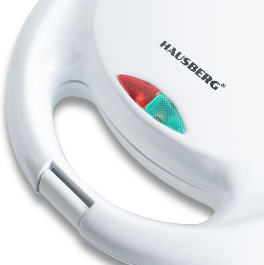 Hausberg HB-3522AB Sandwich Maker for for 2 Sandwiches Sandwiches 1200W White