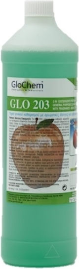 Glochem GLO 203 Επαγγελματικό Καθαριστικό Υγρό Γενικής Χρήσης Μήλο 1lt