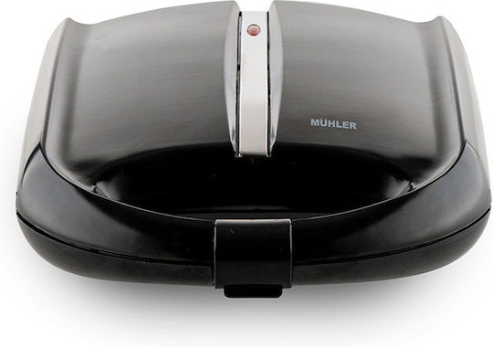 Muhler Τοστιέρα για 4 Τοστ 1400W Μαύρη
