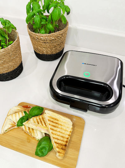Blaupunkt Sandwich Maker for for 2 Sandwiches Sandwiches 750W Inox