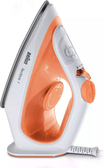 Braun Texstyle 1 Si Σίδερο Ατμού 1900W με Κεραμική Πλάκα και Συνεχόμενη Παροχή Ατμού 25gr/min