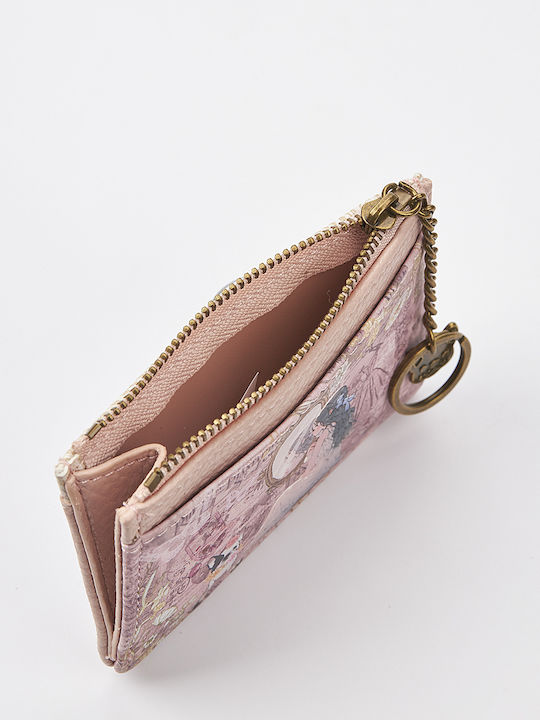 Kleines Damenbrieftasche mit RFID Rosa
