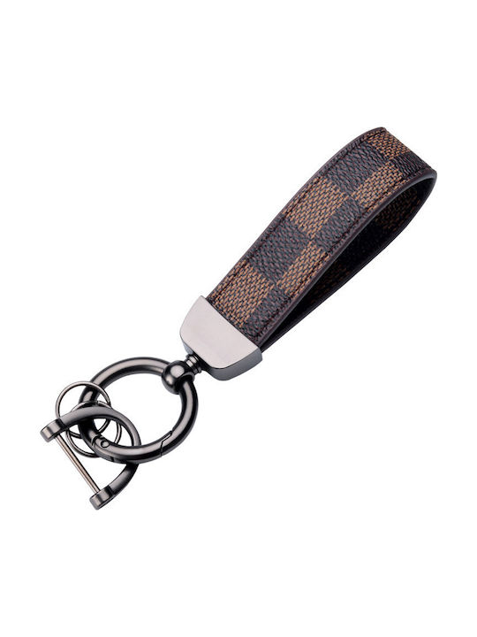Leather Zinc-plated Steel Keychain Luvlu 360-degree Rotation Anti-loss D-ring 2 Small Rings Screwdriver Men Women Blue Leather Zinc-plated Steel Keychain Luvlu 360-degree Rotation Anti-loss D-ring 2 Small Rings Screwdriver Men Women Blue