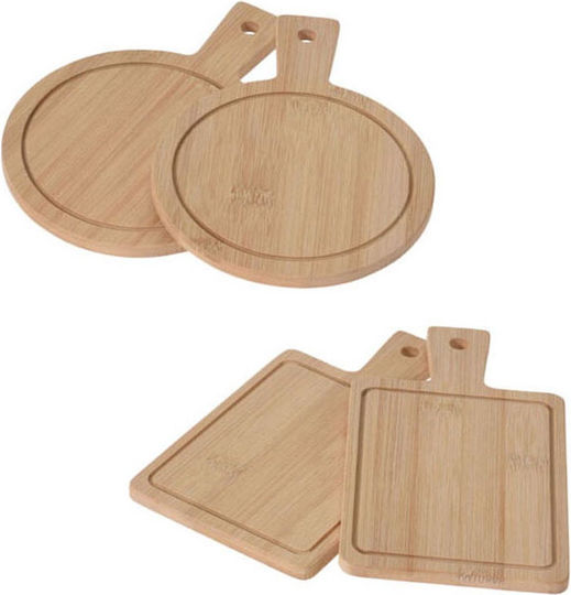 Koopman Module Suprafață de Tăiere din Bambus Maro 19x14cm 2buc
