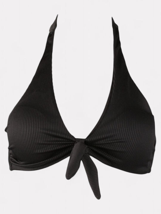Set Bikini mit Abnehmbarer Verstärkung Schwarz