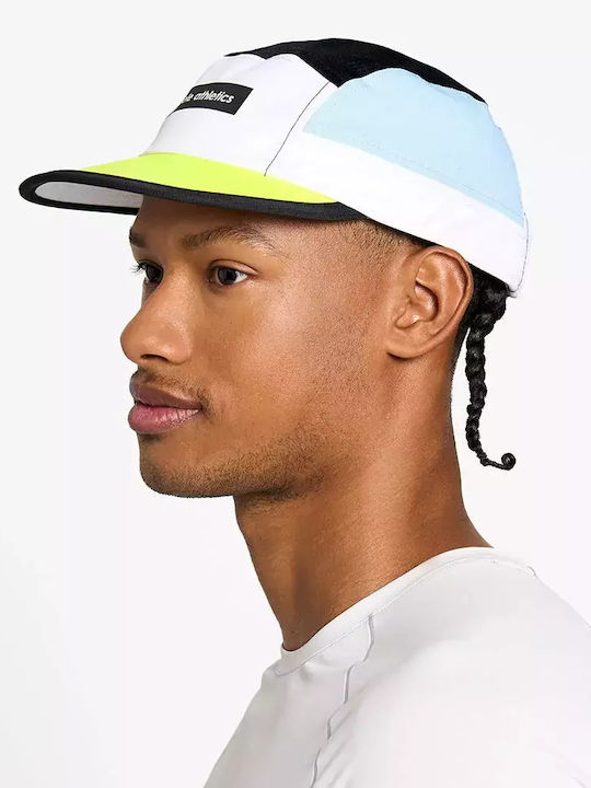 Ciele Gocap Field Iconic Bar Unisex Hat Recycled Polyester White Black U-2-ca-0060-wh001
