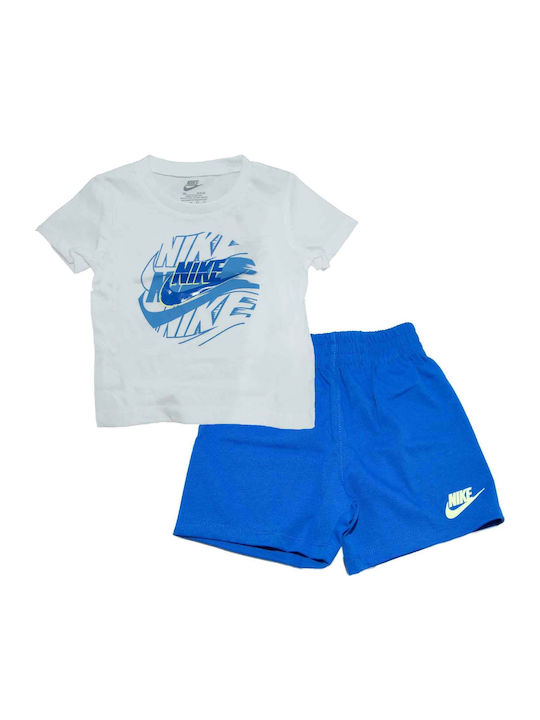 Kids' Set with Shorts Summer 2pcs Blue Sportswear