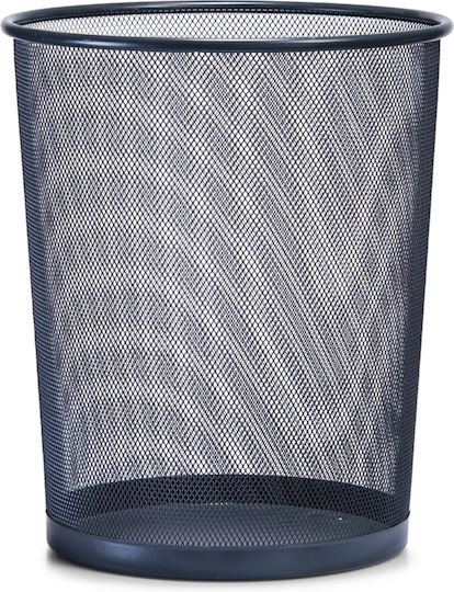 Waste Bin Waste Metallic Gray 29.5x29.5x35cm 1pcs