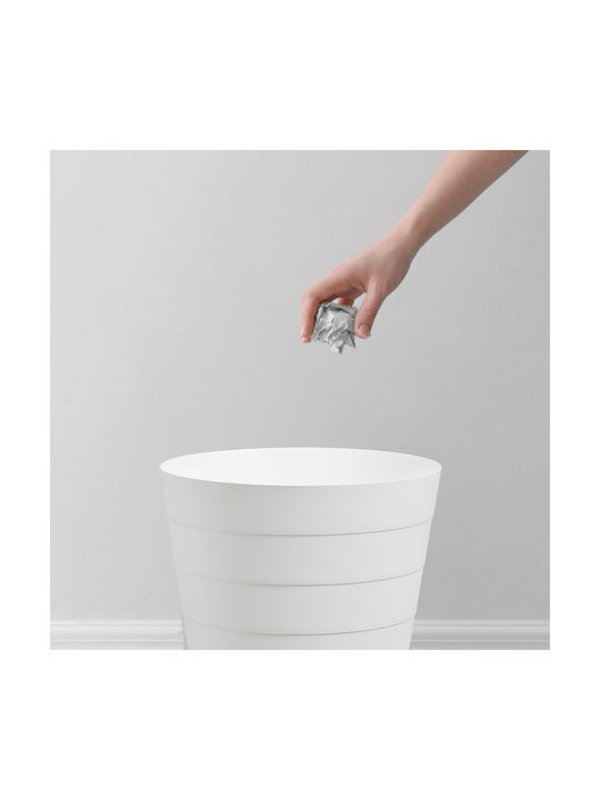 Waste Bin Waste Plastic White 13.5lt 1pcs