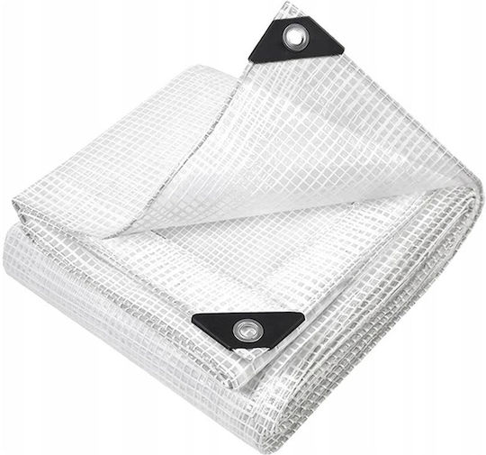 Waterproof Tarpaulin 100gr/m² 4x4m. Light Type Transparent