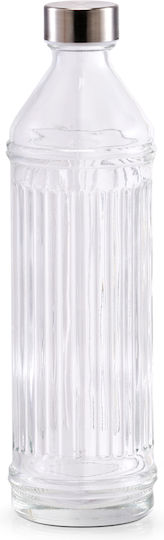 Bottle Water Glass with Screw Cap Transparent 970ml