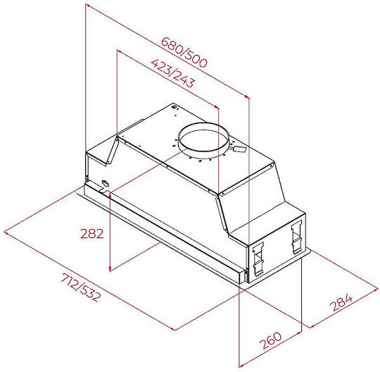 Teka GFL 57651 Μηχανισμός Απορρόφησης 53.2cm Μαύρος