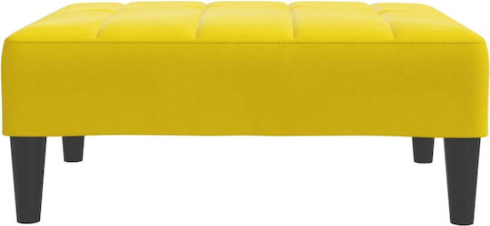 Hocker Fußhocker Gepolstert mit Samt Yellow 77x55x31cm