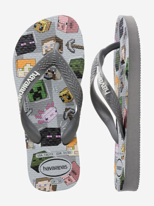 Kids' Sandals Gray Minecraft