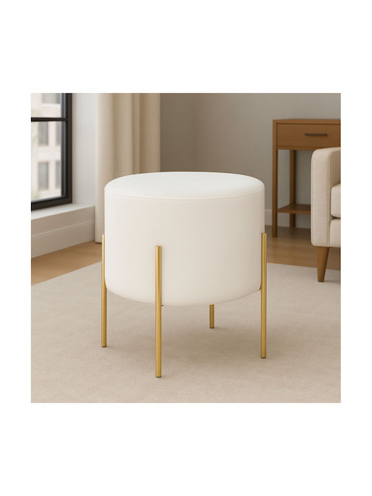 Scaune Camera de zi Tapițat cu Catifea Living Ivory 33.5x33.5x40buc
