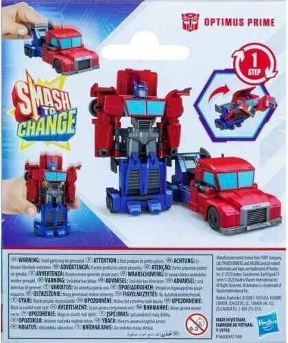 Φιγούρα Δράσης Earthspark 1-step Smash Changers Transformers Optimus Prime 10εκ.