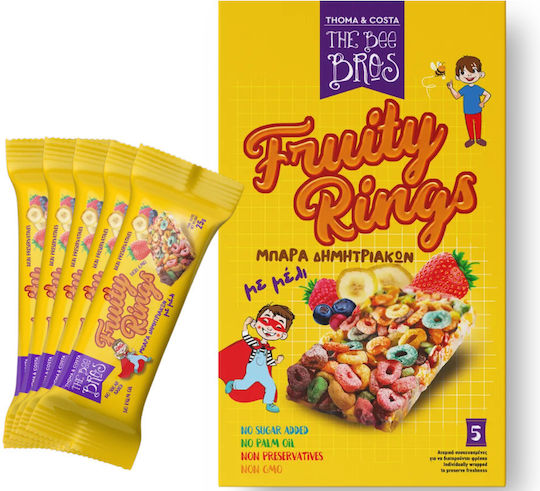 Cereal Bar Honey Fruit Pack 5x25g Bee Bros