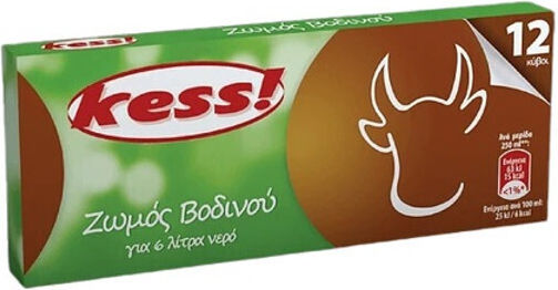 Kess Kochwürfel Rindfleisch Rinderbrühe 120gr Packung mit 12
