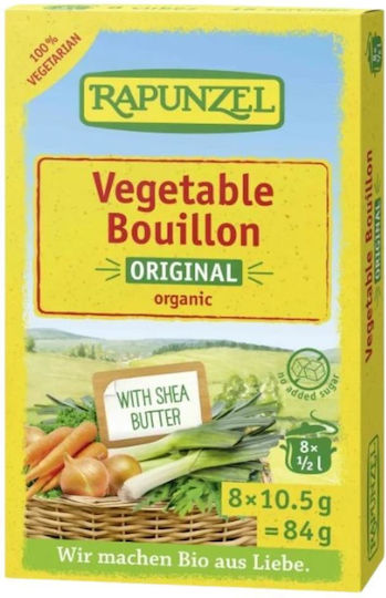Organic Vegan Vegetable Cubes Original 84g Rapunzel