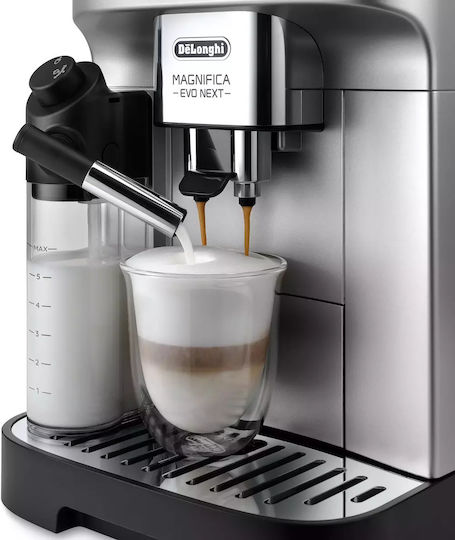 De'Longhi Magnifica Evo Next Automatische Espressomaschine 1450W Druckreiniger 15bar mit Kaffeemühle ECAM310.80.SB
