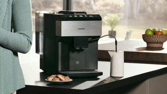 Siemens Automatic Espresso Machine 1500W Pressure 15bar with Grinder Black TP517R03