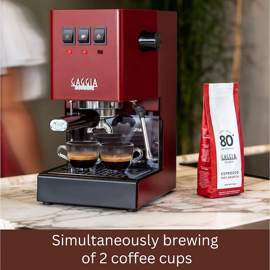 Gaggia Classic Evo 1300W Налягане 15бар 2023 Red
