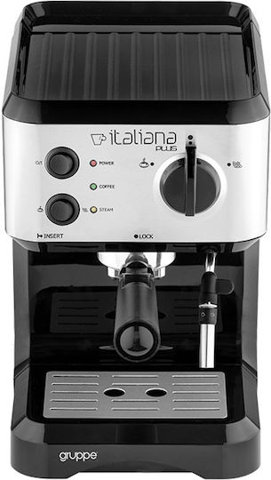 Gruppe Italiana Plus Automatic Espresso Machine 1050W Pressure 20bar Silver
