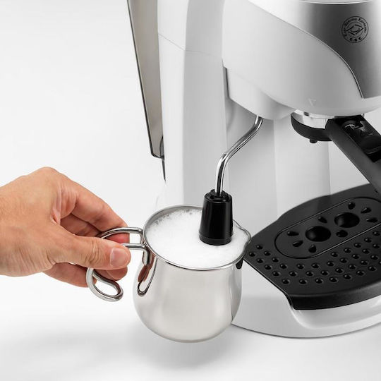 De'Longhi Μηχανή Espresso 1100W Πίεσης 15bar Λευκή EC221.W