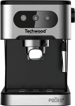 Techwood Μηχανή Espresso 1350W Πίεσης 20bar Ασημί TCA-156EXN