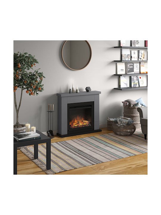 Tagu Wandmontiert Elektrischer Kamin 1500W Gray