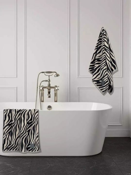 Greenwich Polo Club Badehandtuch 4093 80x150εκ. Beige, Black Gewicht 550gr/m²