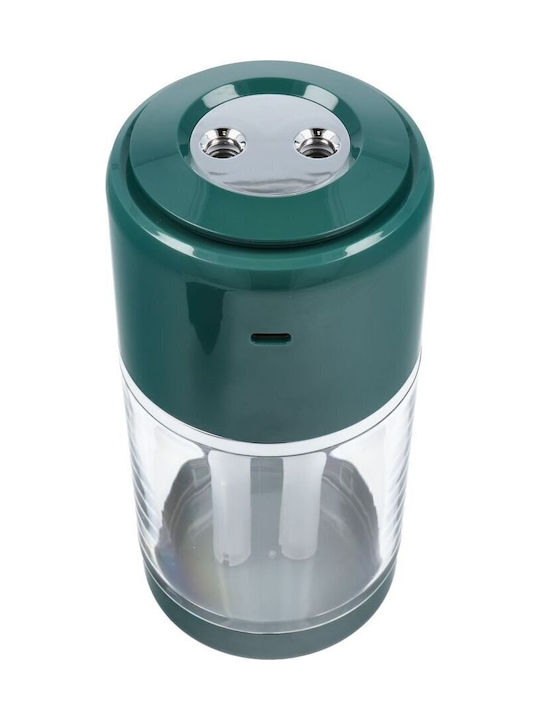 Led Συσκευή Αρωματοθεραπείας Humidifier Πράσινη 520ml