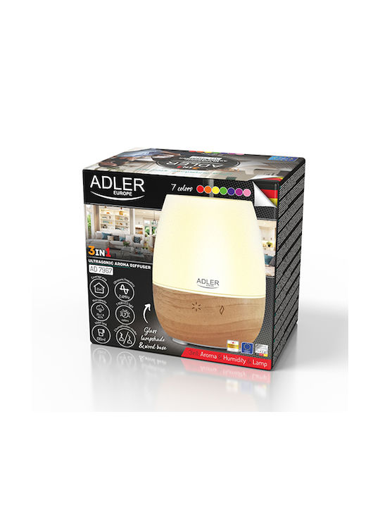 Adler Led Ultrasonic Aromatherapy Diffuser with Timer Multicolour 130ml AD 7967