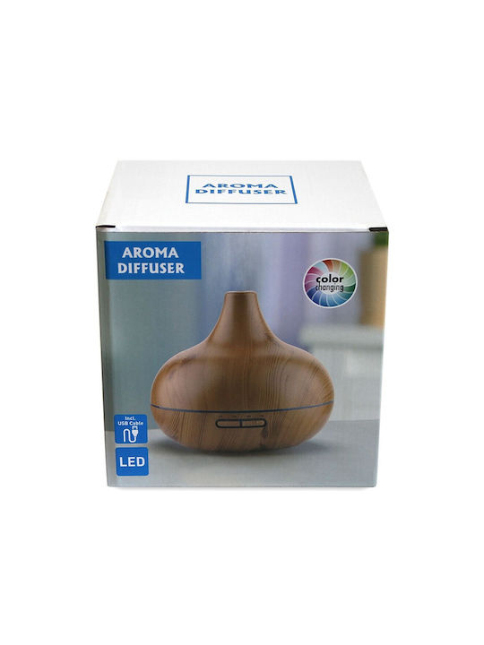 Led Ultrasonic Aromatherapy Diffuser AJ-505YB with Timer Brown 8W