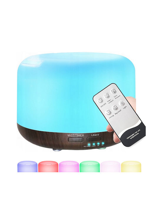 Lumini LED Dispozitiv de aromaterapie cu telecomandă Alb 300ml 01643