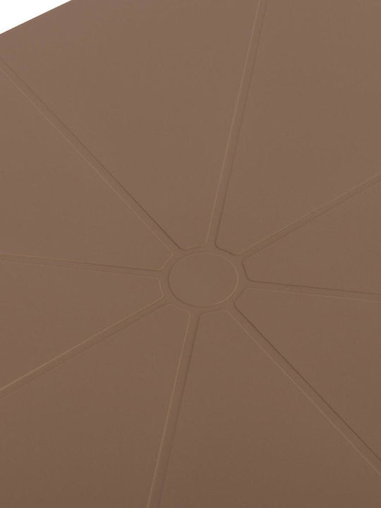 Garten- und Terrassentisch Verpflegung für Kleine Außenbereiche aus Polypropylen Zusammenklappbar Terrin Cappuccino 60.5x60.5x75cm