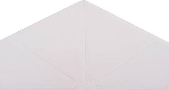 Terrin Sitting Room Outdoor Foldable Polypropylene Table White 60.5x60.5x76.5cm