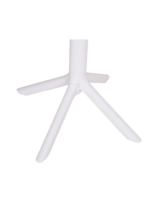 Tisch Zusammenklappbar Terrin White 60.5x60.5x76.5cm