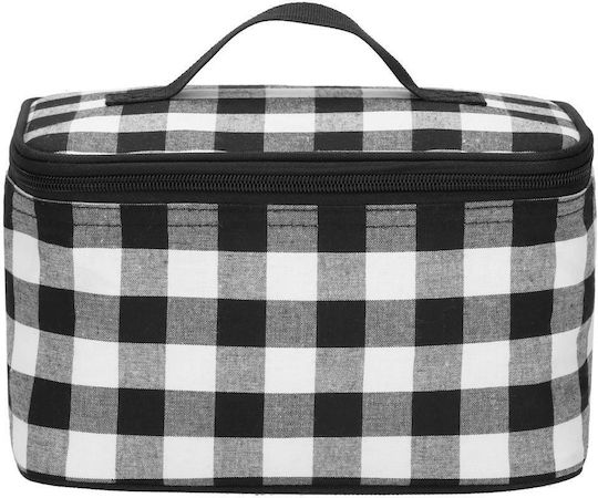 Coș de picnic deluxe pentru 4 persoane, din răchită, cu veselă, tacâmuri și izolație termică, maro