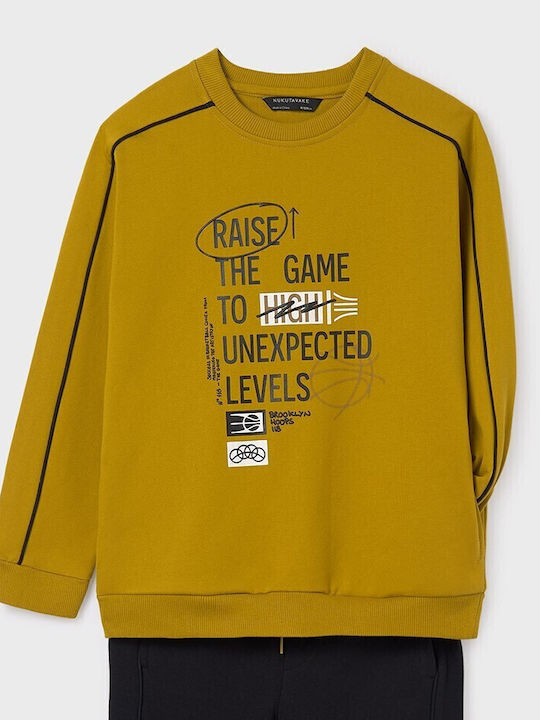 Set pentru copii cu pantaloni Iarnă 2buc MUSTARD/BLACK Raise The Game