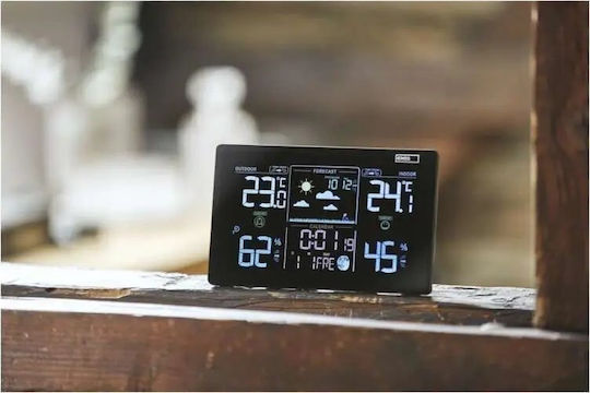 Emos EMS985 Ασύρματος Μετεωρολογικός Σταθμός Ψηφιακός Επίτοιχος Μαύρος