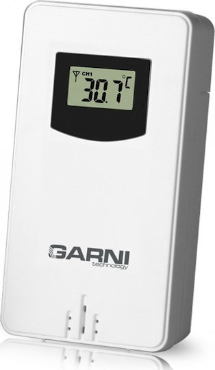 Meteo Wireless Digital Weather Station Tabletop White