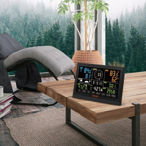 Vevor TYNQ75VAWIFI7T9PDV2 Wireless Digital Weather Station Tabletop